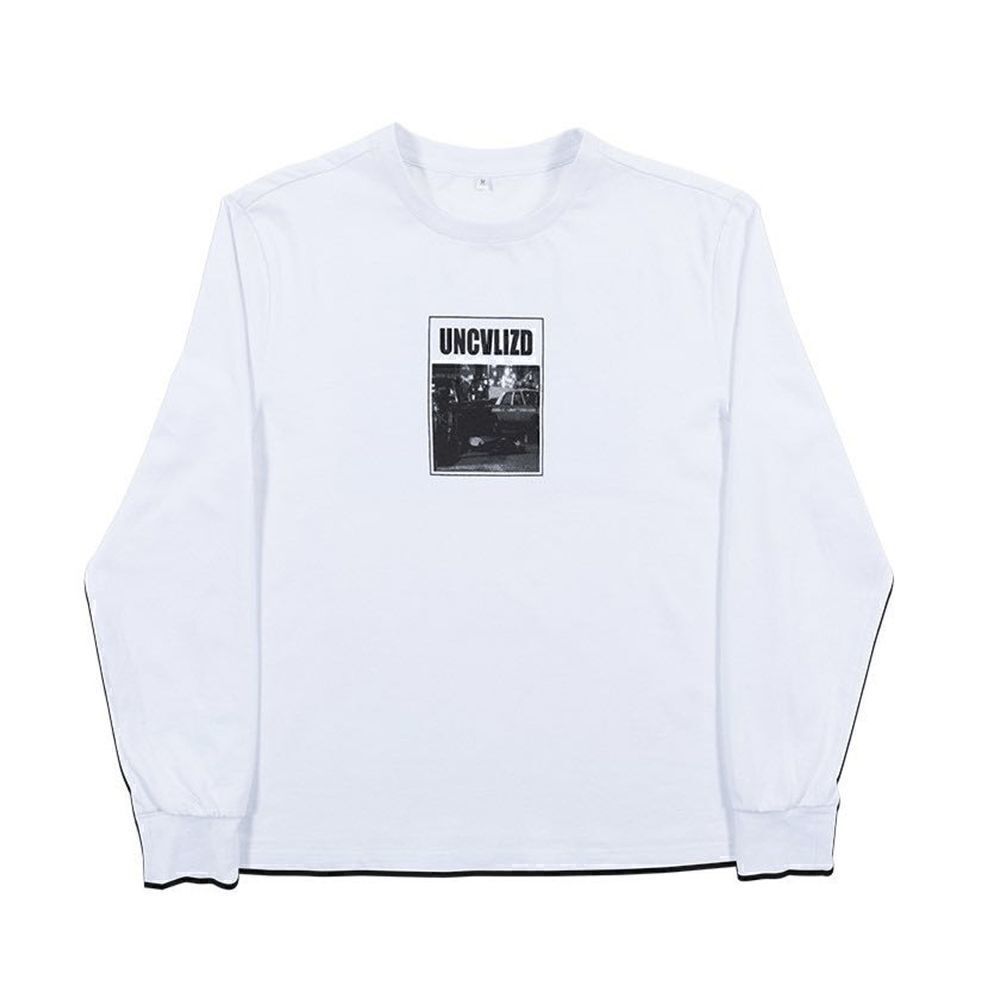 The End Long Sleeve - White size Medium